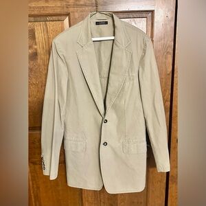 L.L. Bean Safari Field Cotton Blazer Coat Jacket OKU60 Khaki, Men's 40
Tall